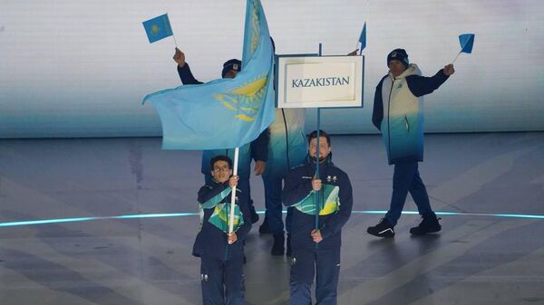 Сборная Казахстана на церемонии открытия XIV зимних Паралимпийских игр - Sputnik Казахстан