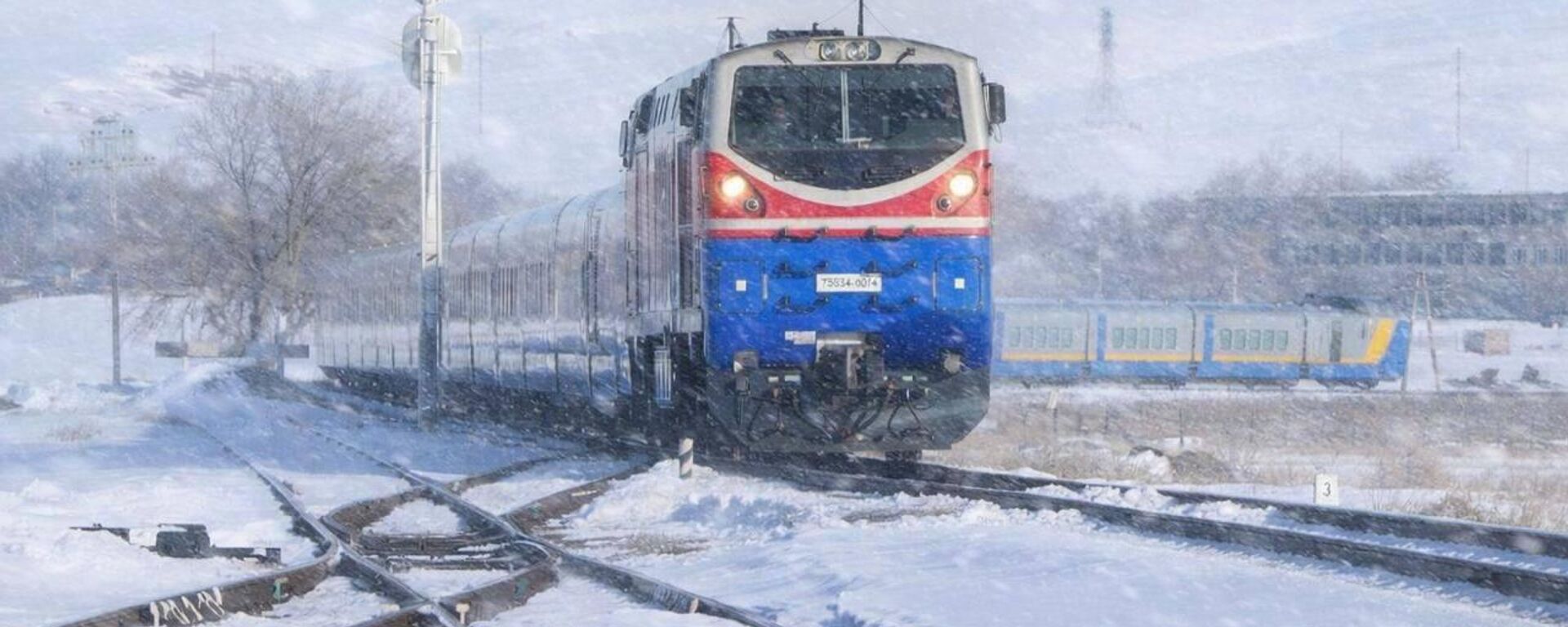 Поезд зимой - Sputnik Казахстан, 1920, 09.03.2026