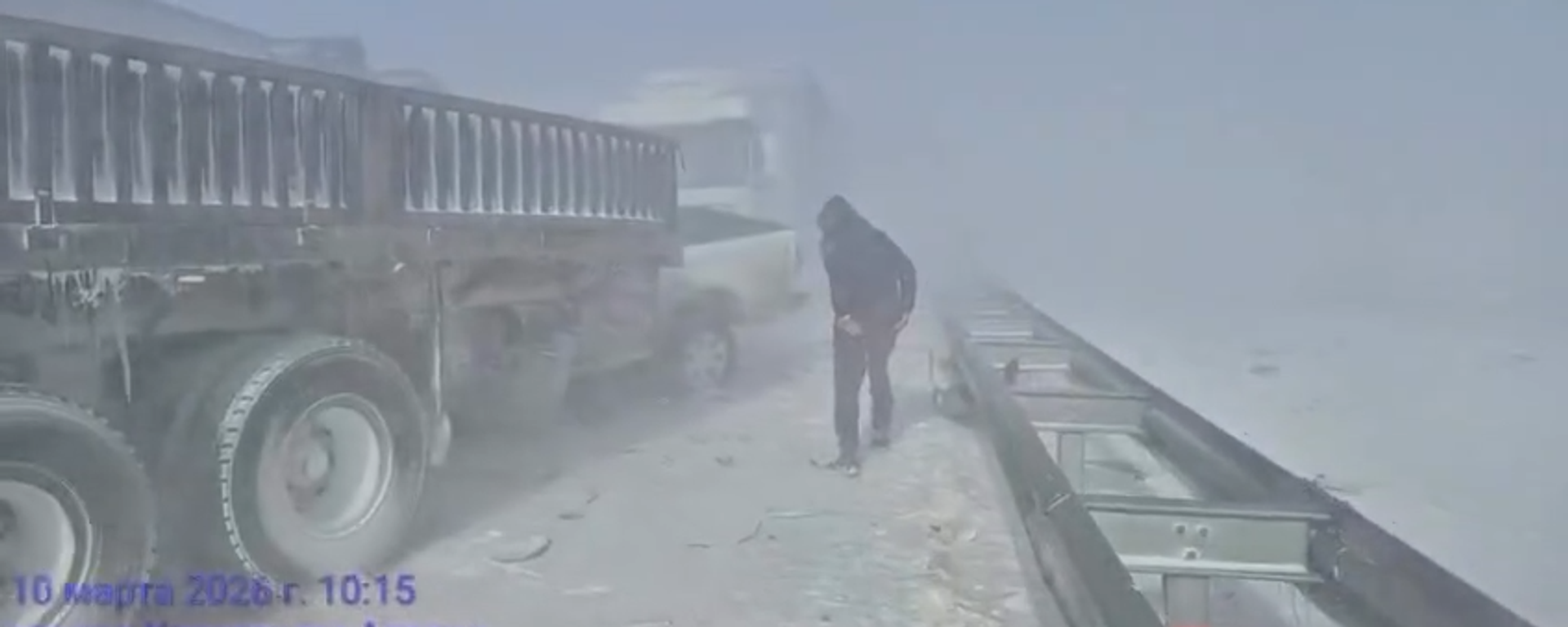 Массовое ДТП на трассе Караганда - Астана  - Sputnik Казахстан, 1920, 10.03.2026