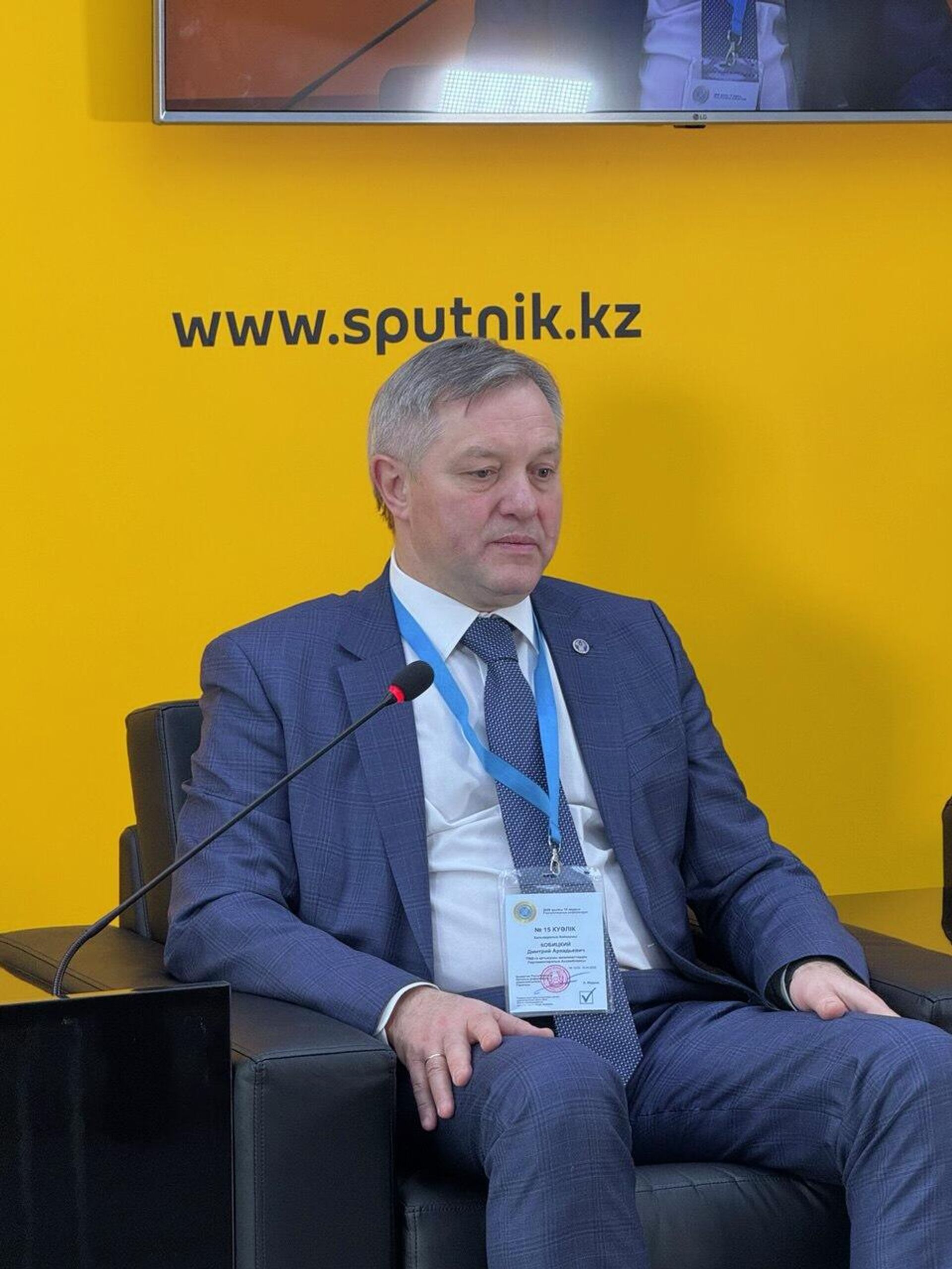 Генеральный секретарь совета Межпарламентской ассамблеи СНГ Дмитрий Кобицкий - Sputnik Казахстан, 1920, 15.03.2026