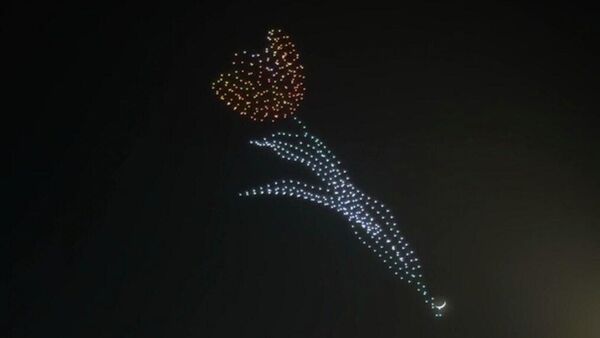 Шоу дронов в честь Наурыза в Астане  - Sputnik Казахстан