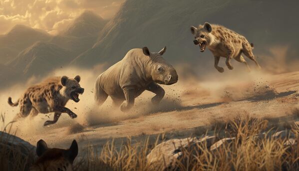 Динокрукуты нападают на хилотерия в представлении художника - Sputnik Казахстан