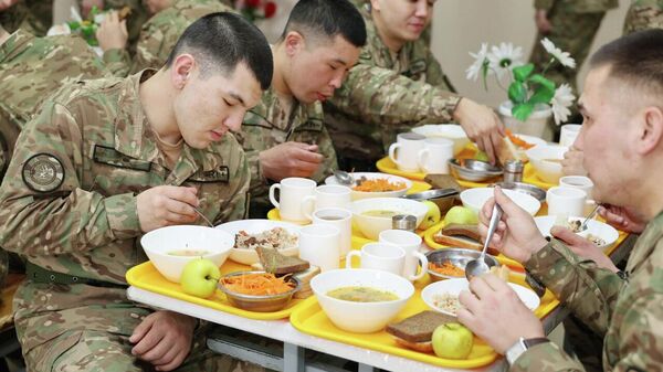 Гвардейцы Казахстана смогут оценивать качество питания в столовых через электронную систему - Sputnik Қазақстан