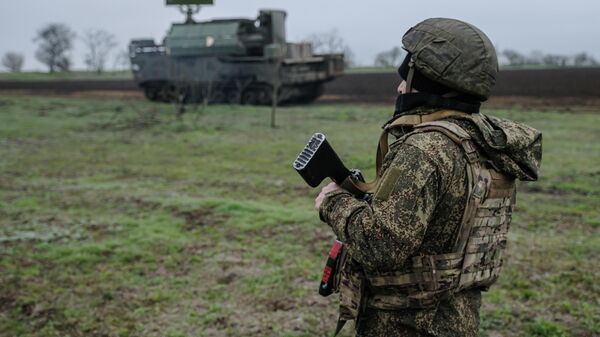 Боевая работа расчёта ЗРК Тор-М2 на Запорожском направлении - Sputnik Казахстан