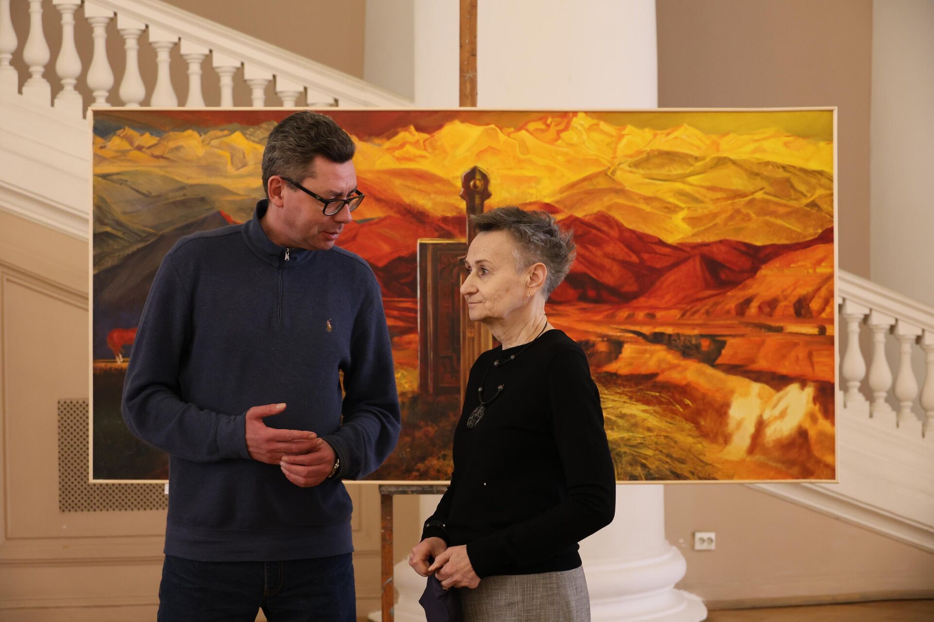 Выставка казахстанского художника Талгата Досманова открылась в Санкт-Петербурге Выставка казахстанского художника Талгата Досманова открылась в Санкт-Петербурге - Sputnik Казахстан, 1920, 31.03.2026