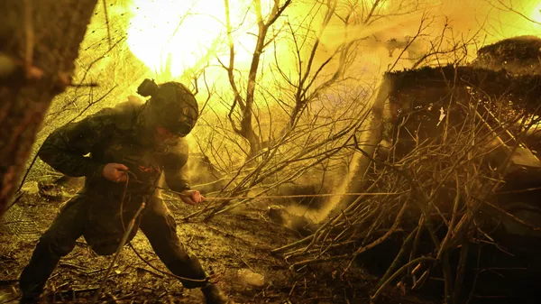 Боевая работа расчета пушки Гиацинт-С группировки войск Центр на Добропольском направлении СВО - Sputnik Казахстан