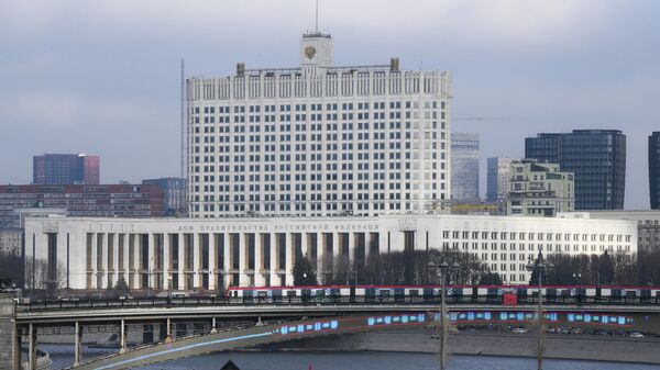 Вид на Дом Правительства РФ в Москве - Sputnik Казахстан