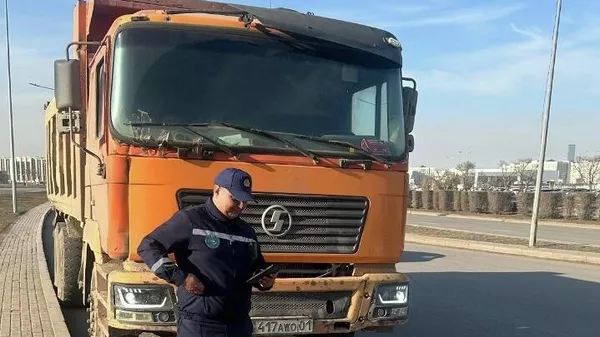 В Астане усилили контроль за тяжеловесными грузовиками