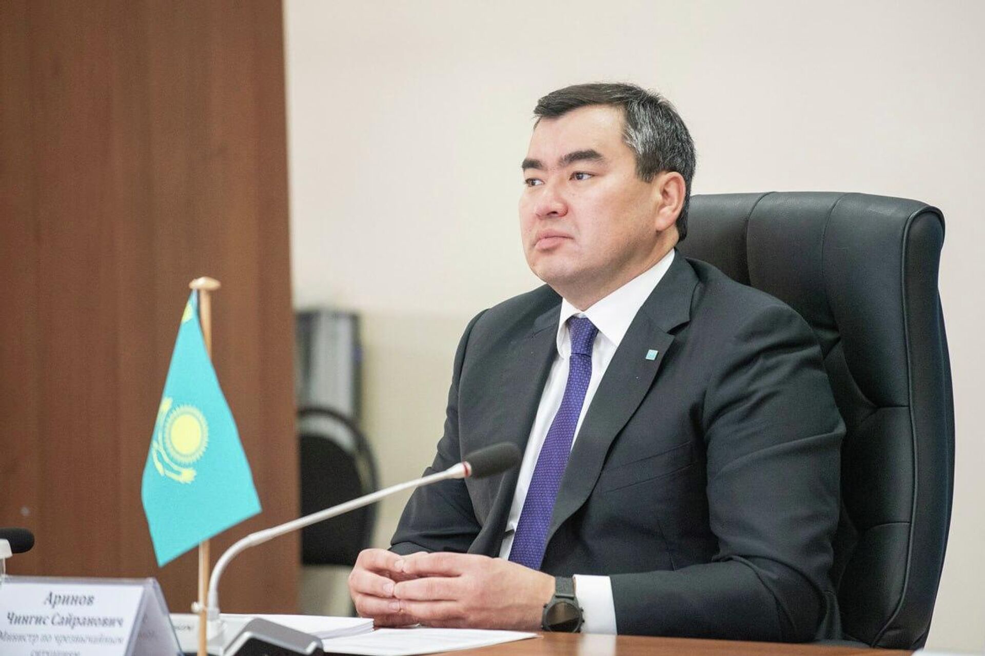 Министр по чрезвычайным ситуациям Казахстана Чингис Аринов - Sputnik Казахстан, 1920, 03.04.2026