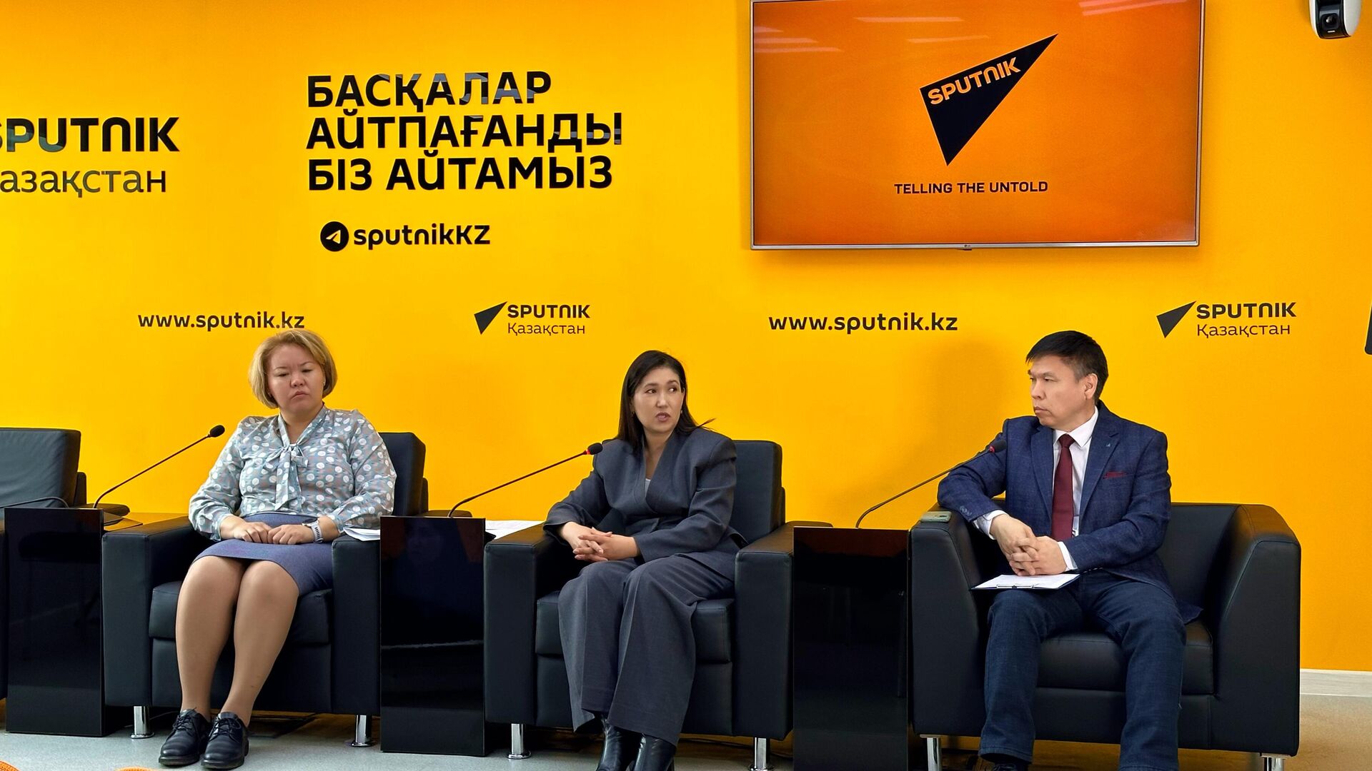 Пресс-конференция зампредседателя правления Национального центра общественного здравоохранения Салтанат Назаровой ко Всемирному дню здоровья - Sputnik Казахстан, 1920, 07.04.2026