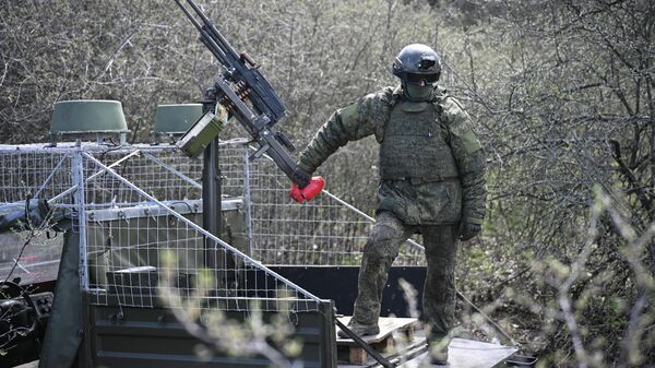 Боевое слаживание штурмовиков группировки войск Запад на Харьковском направлении СВО - Sputnik Казахстан