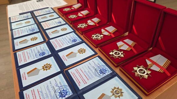 Торжественная церемония вручения медалей За доблесть и верность долгу в Русском доме в Астане - Sputnik Казахстан