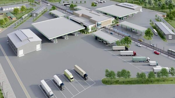 Казахстан установит раздельные парковки для транспорта на пунктах пропуска