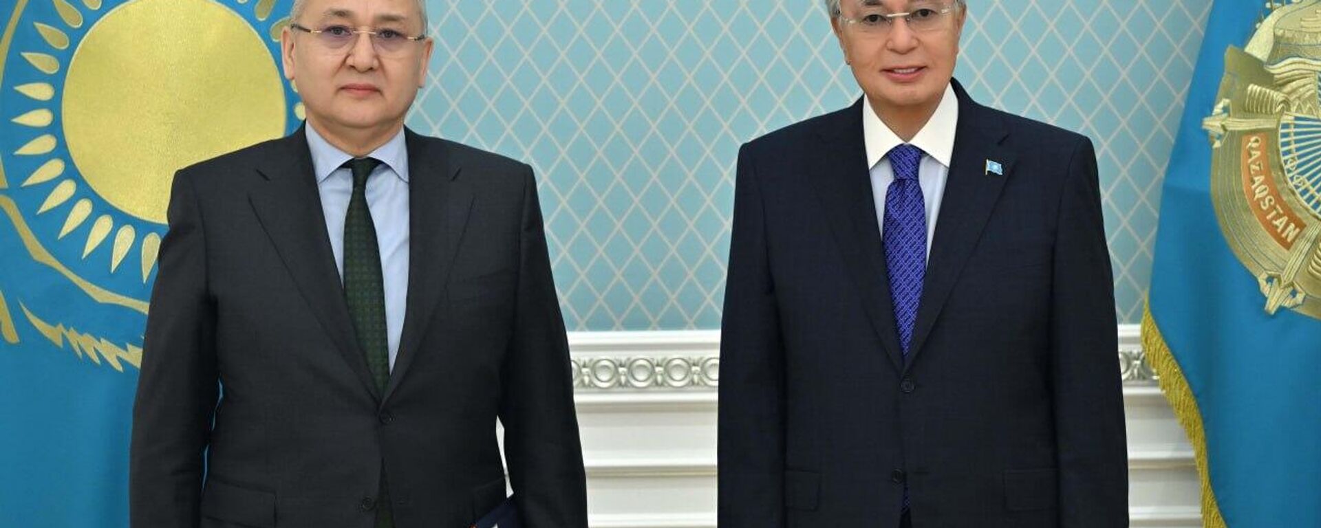 Касым-Жомарт Токаев и Таалатбек Масадыков - Sputnik Казахстан, 1920, 13.04.2026
