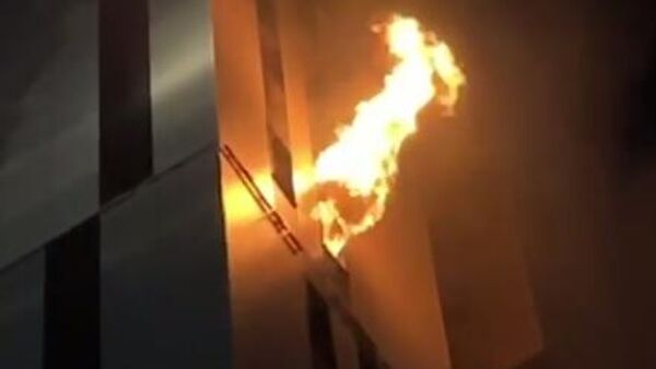 Пожар в ЖК Астаны - Sputnik Казахстан