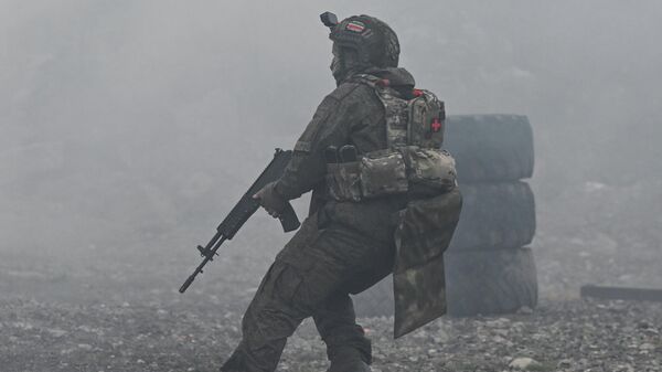 Боевое слаживание штурмовиков группировки войск Центр - Sputnik Казахстан