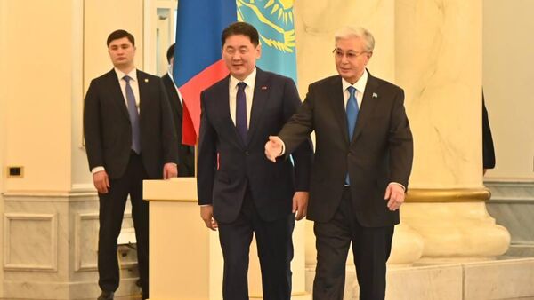 Визит президента Монголии Ухнаагийна Хурэлсуха в Казахстан - Sputnik Қазақстан