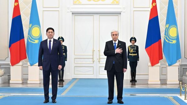 Ақордада Моңғолия президентін ресми қарсы алу - Sputnik Қазақстан