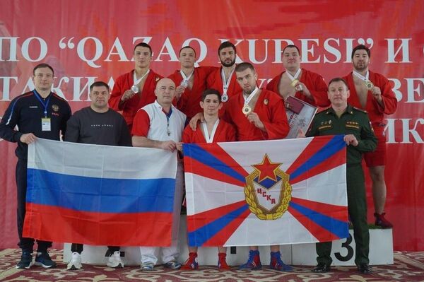 Казахстанские военнослужащие завоевали золотые медали на чемпионате стран СНГ по казакша курес и самбо - Sputnik Казахстан