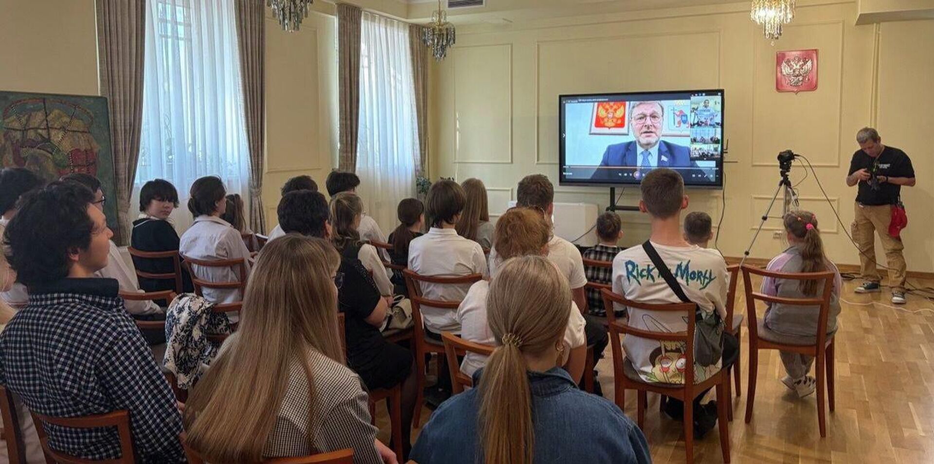 Международный телемост, посвященный 65-летию полёта Юрия Гагарина и 70-летию запуска первого искусственного спутника Земли - Sputnik Казахстан, 1920, 30.04.2026