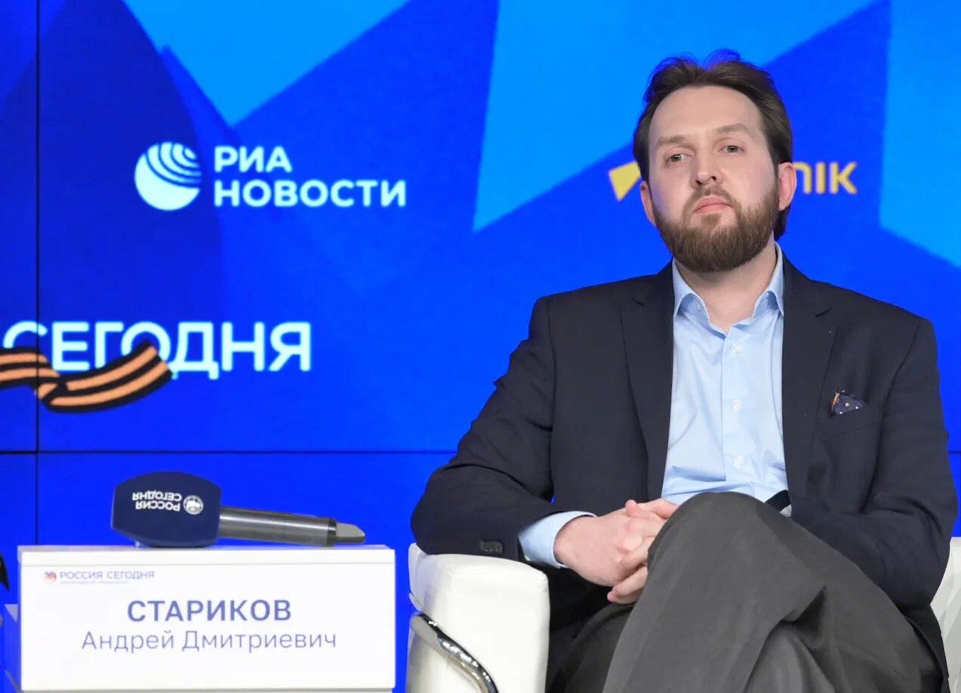 Автор и продюсер фильма  День Победы в Прибалтике: вчера, сегодня, завтра Андрей Стариков  - Sputnik Казахстан, 1920, 30.04.2026