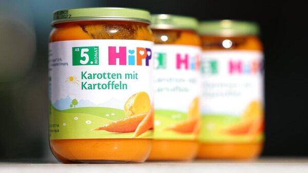 Баночки с детским питанием Hipp - Sputnik Казахстан