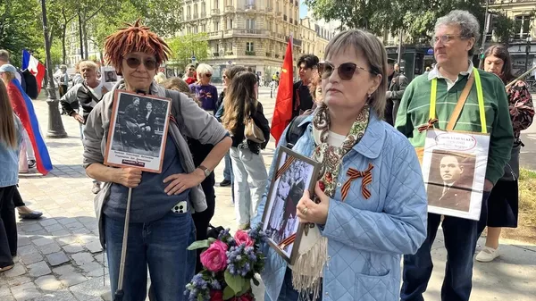 Акция Бессмертный полк в Париже - Sputnik Казахстан