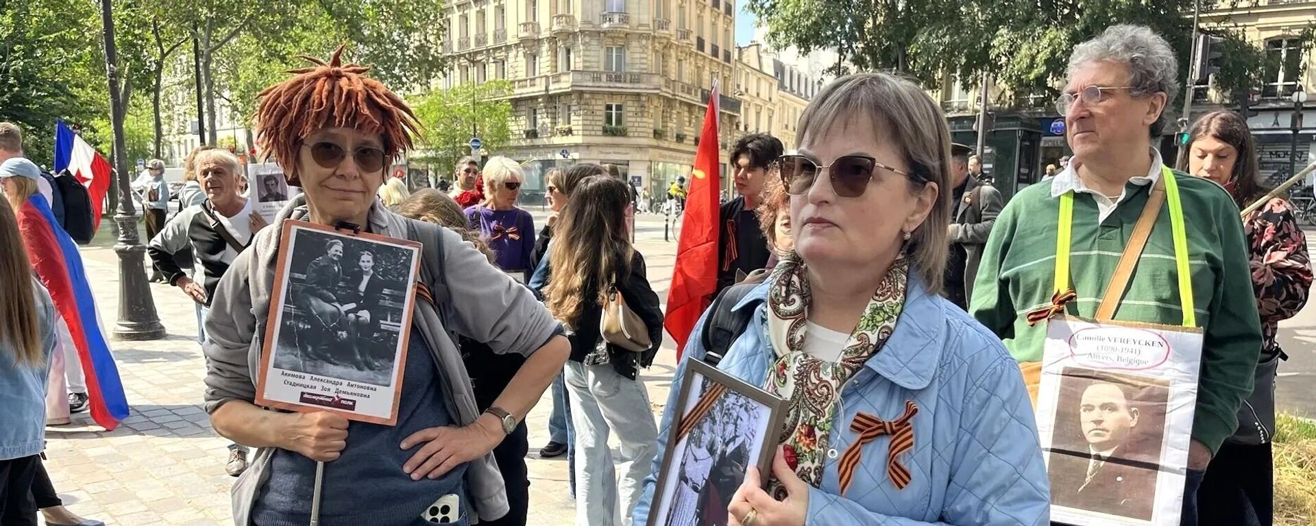Акция Бессмертный полк в Париже - Sputnik Казахстан, 1920, 08.05.2026