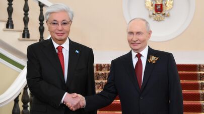 Касым-Жомарт Токаев и Владимир Путин в Москве 
