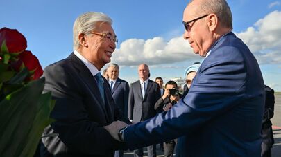 Касым-Жомарт Токаев встретил в аэропорту Астаны Реджепа Тайипа Эрдогана