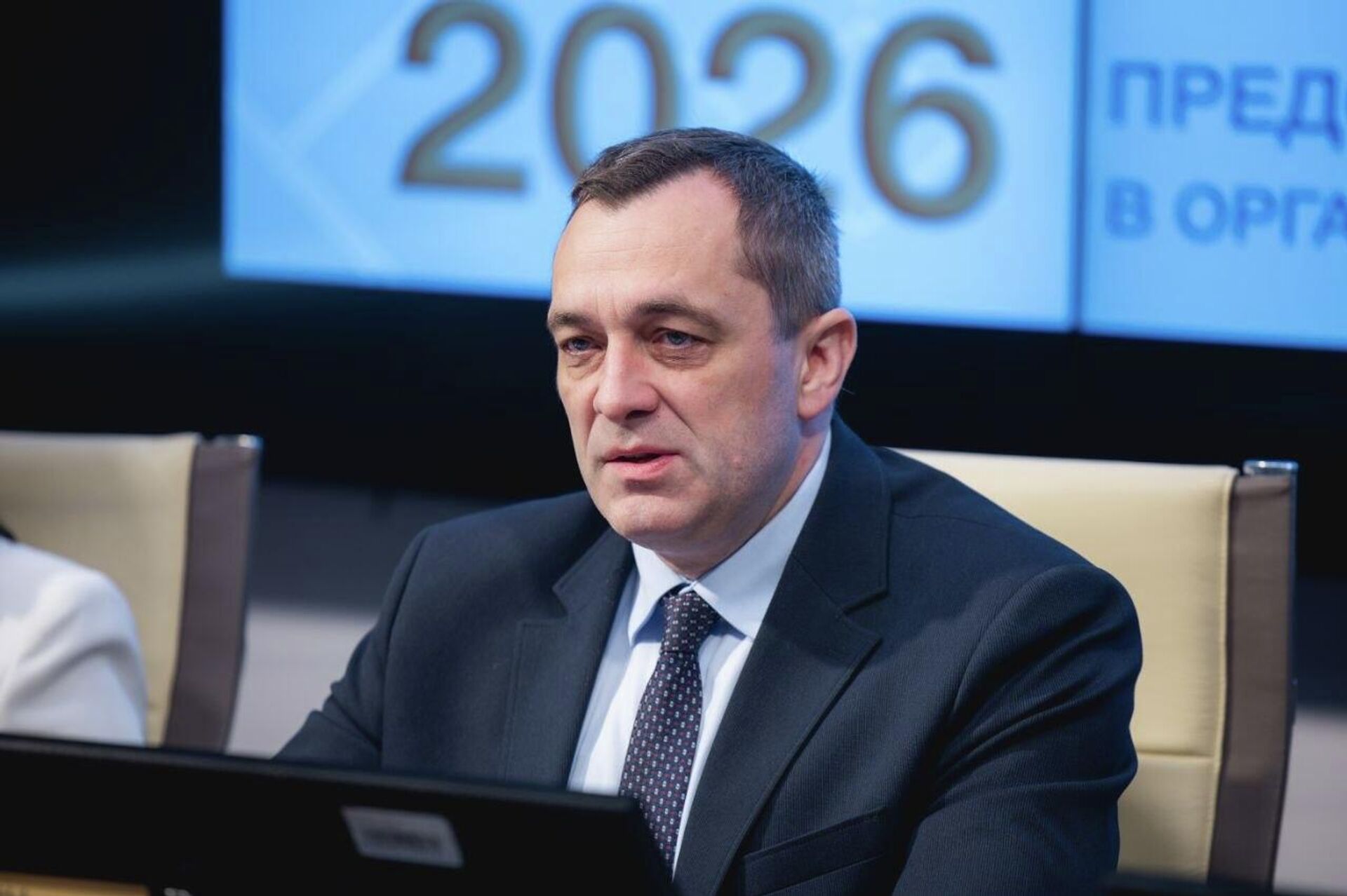 Работа отраслевых блоков Евразийской экономической комиссии обсуждена на пресс-конференции с участием пяти министров ЕЭК - Sputnik Казахстан, 1920, 13.05.2026