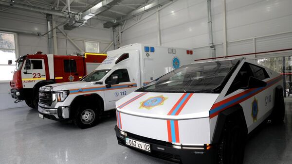 МЧС задействует Tesla Cybertruck на саммите ОТГ в Туркестане МЧС задействует Tesla Cybertruck на саммите ОТГ в Туркестане - Sputnik Казахстан