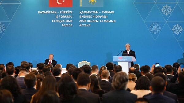 Қасым-Жомарт Тоқаев пен Режеп Тайип Ердоған Қазақстан-Түркия бизнес форумына қатысты - Sputnik Қазақстан