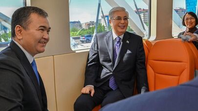 Касым-Жомарт Токаев стал первым пассажиром Astana LRT