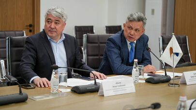 Встреча министра ЕЭК Бахыта Султанова и вице-министра юстиции Казахстана Ботагоз Жакселековой