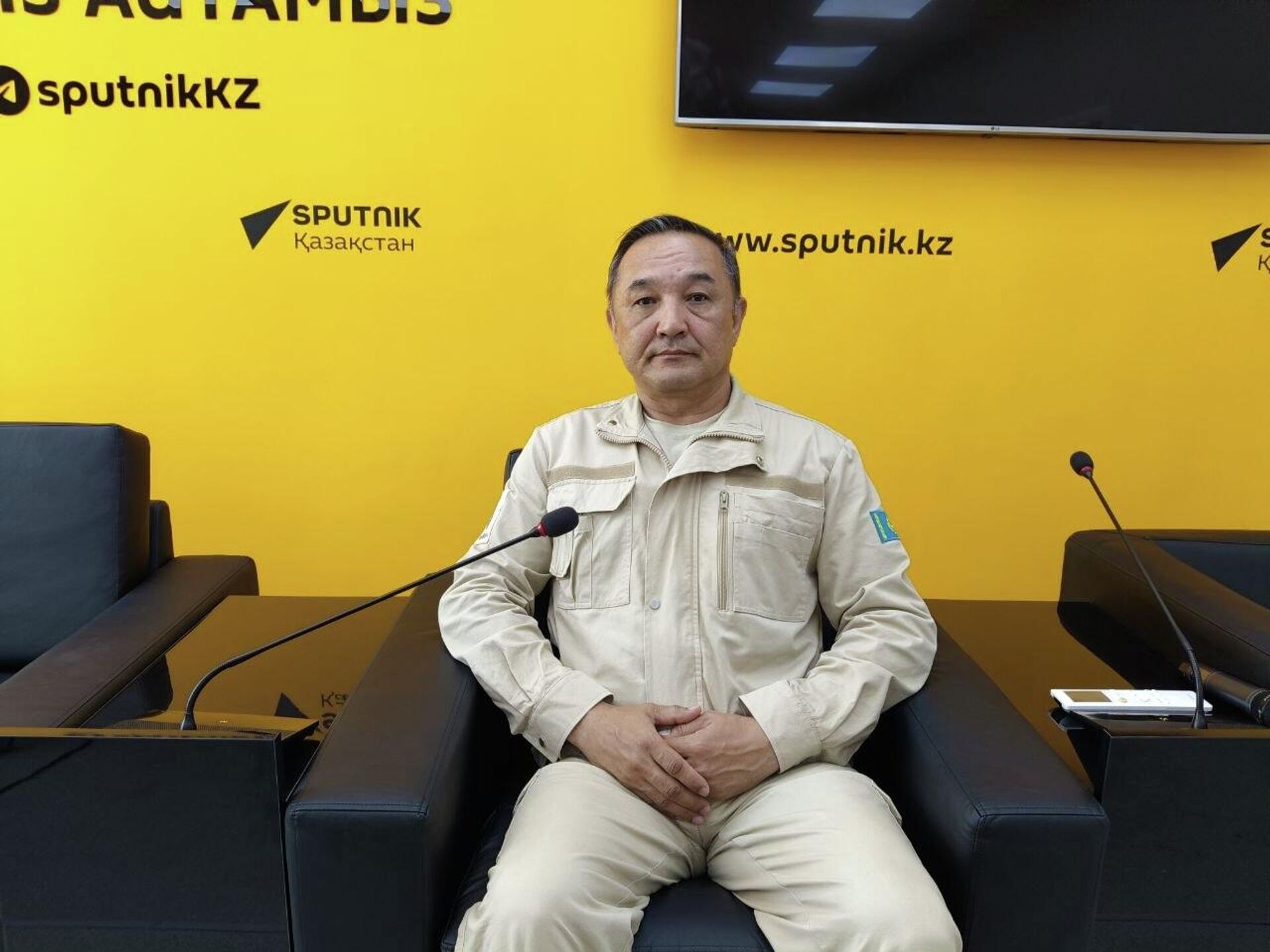 Айдын Аимбетов - космонавт, Народный герой Казахстана, председатель правления АО СП Байтерек - Sputnik Казахстан, 1920, 19.05.2026