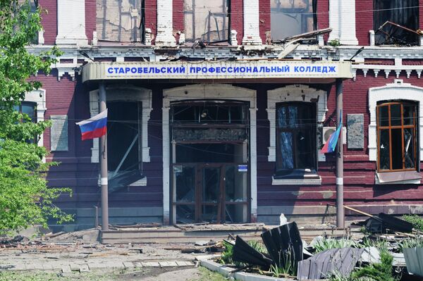 Последствия беспилотной атаки ВСУ в Старобельске (ЛНР) Последствия беспилотной атаки ВСУ в Старобельске (ЛНР) - Sputnik Казахстан