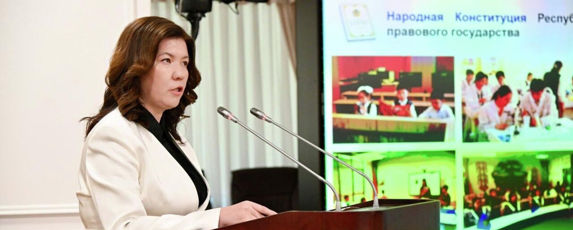 Министр просвещения Жулдыз Сулейменова Министр просвещения Жулдыз Сулейменова - Sputnik Казахстан, 1920, 26.05.2026