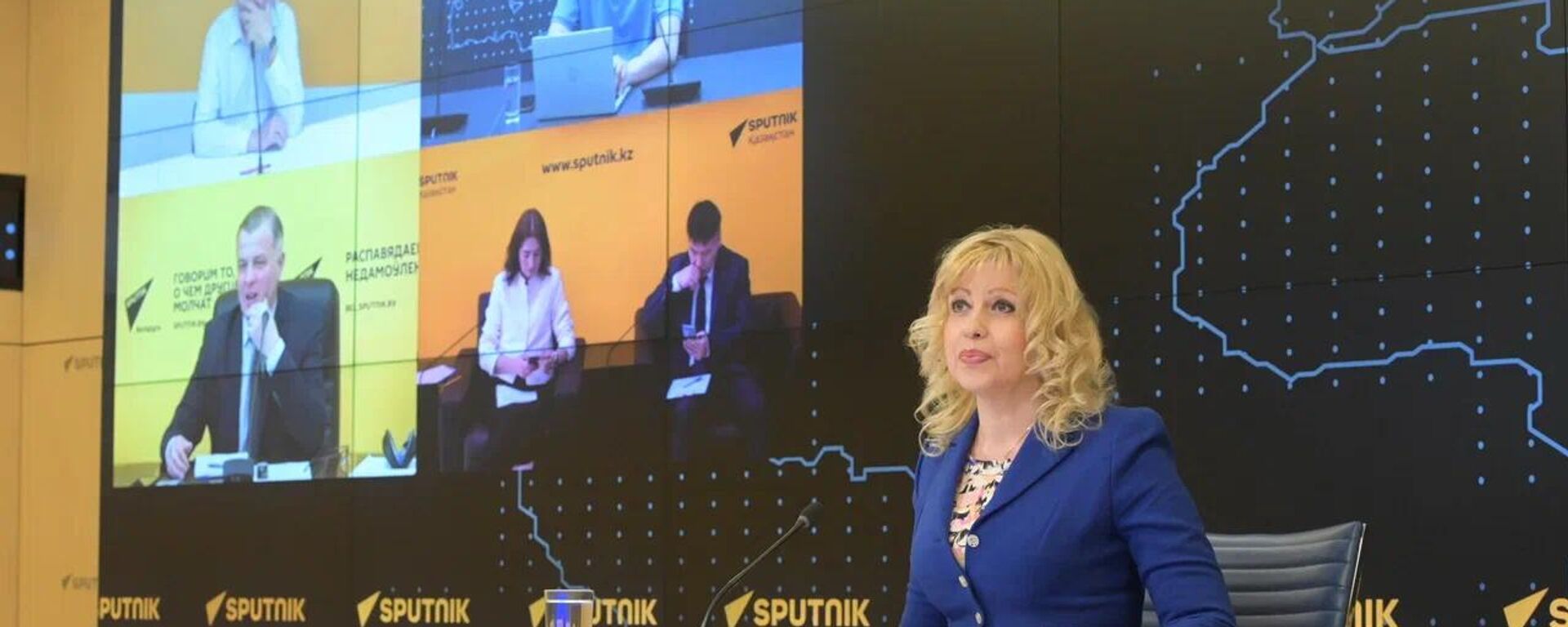 Видеомост Астана-Москва на площадке  Sputnik Казахстан - Sputnik Казахстан, 1920, 28.05.2026