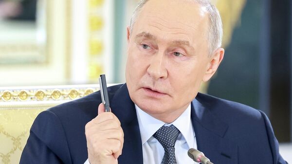 Встреча президента РФ Владимира Путина с руководителями международных информационных агентств - Sputnik Казахстан