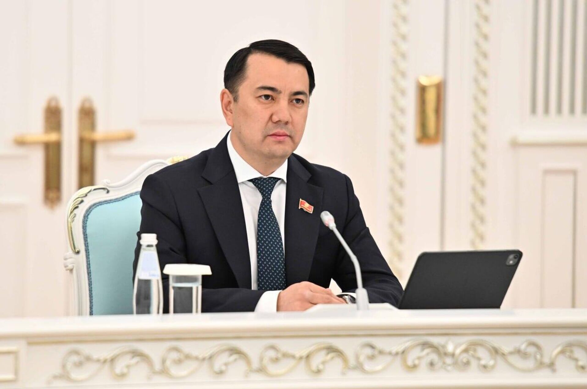 Президент Казахстана Касым-Жомарт Токаев принял председателя Жогорку Кенеша Кыргызской Республики Марлена Маматалиева Президент Казахстана Касым-Жомарт Токаев принял председателя Жогорку Кенеша Кыргызской Республики Марлена Маматалиева - Sputnik Казахстан, 1920, 12.06.2026