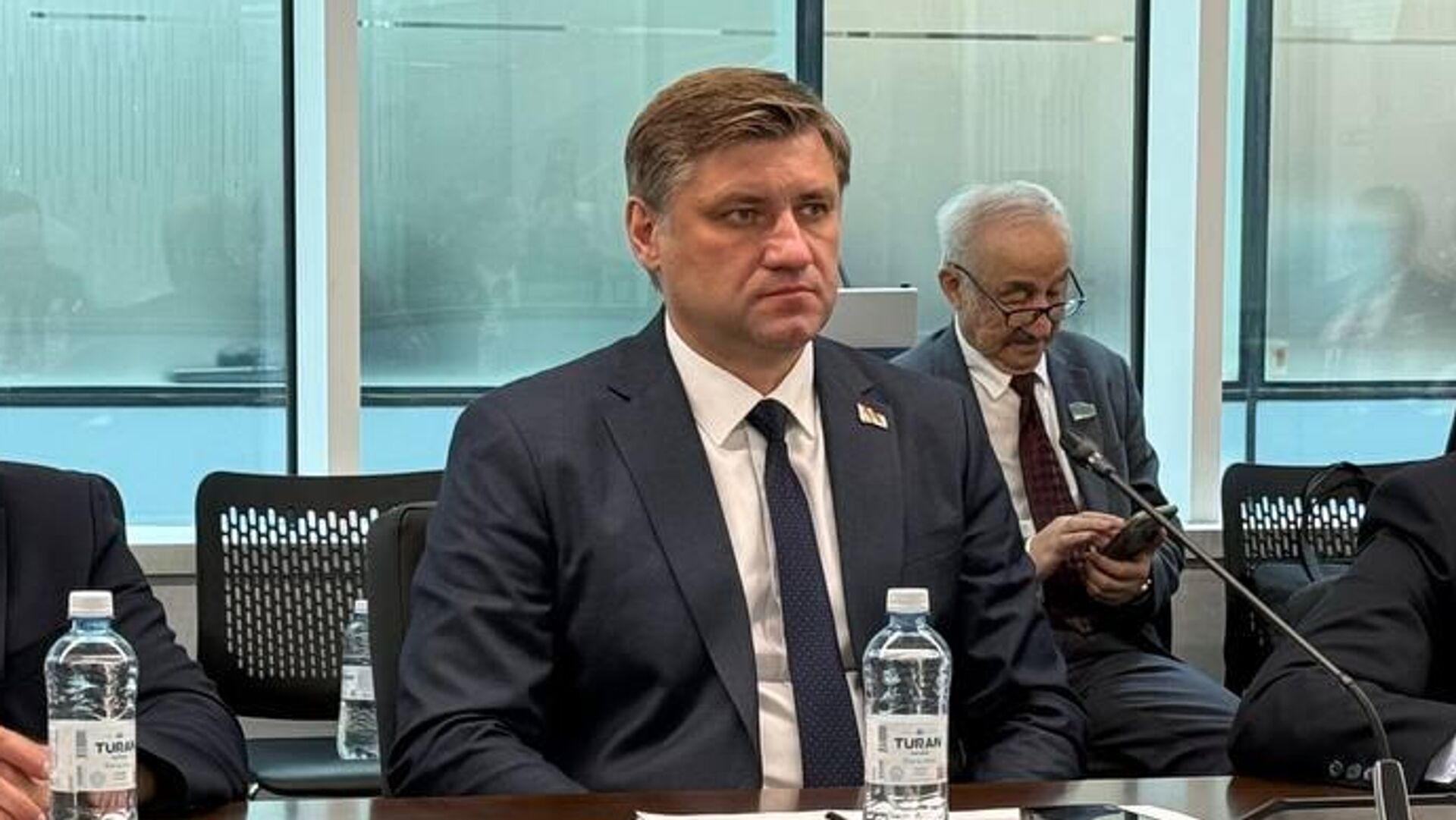Посол Беларуси в Казахстане Алексей Богданов на форуме в Астане Посол Беларуси в Казахстане Алексей Богданов на форуме в Астане - Sputnik Казахстан, 1920, 15.06.2026