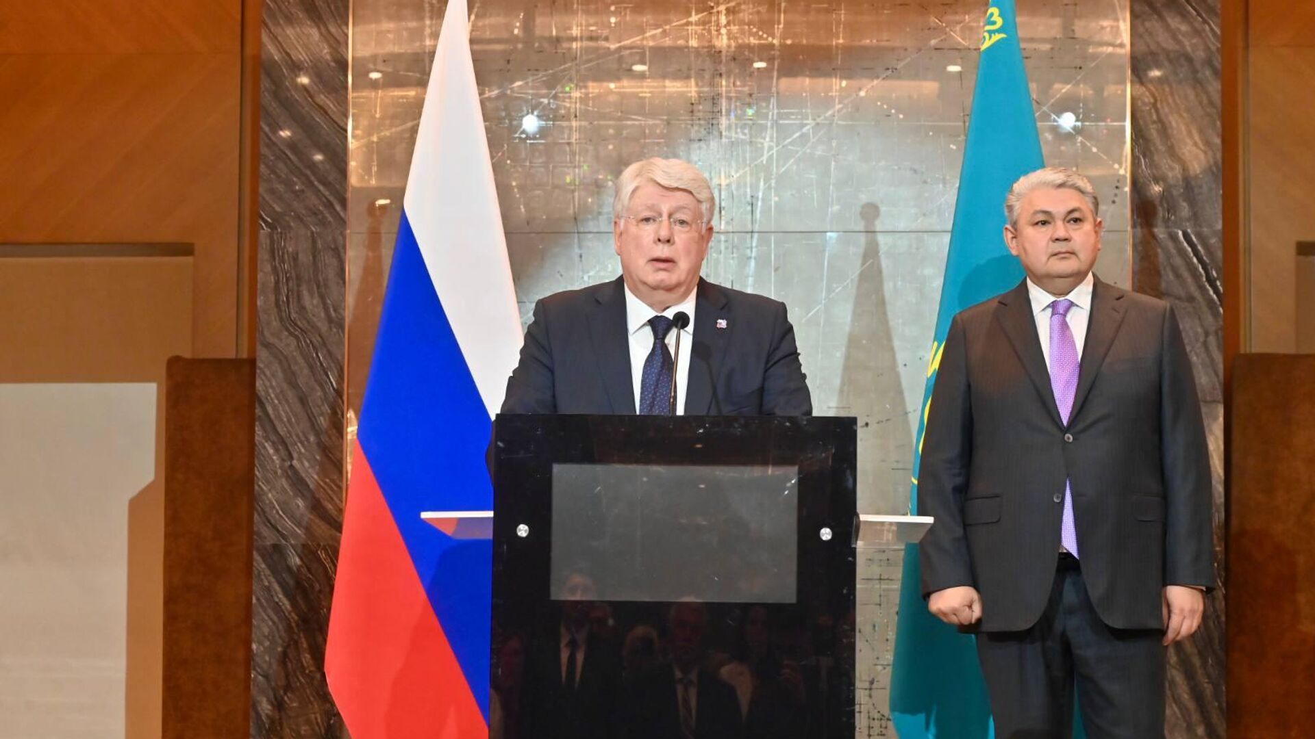 Ресейдің Қазақстандағы елшілігіндегі Ресей күніне арналған салтанатты қабылдау шарасы Ресейдің Қазақстандағы елшілігіндегі Ресей күніне арналған салтанатты қабылдау шарасы - Sputnik Қазақстан, 1920, 15.06.2026