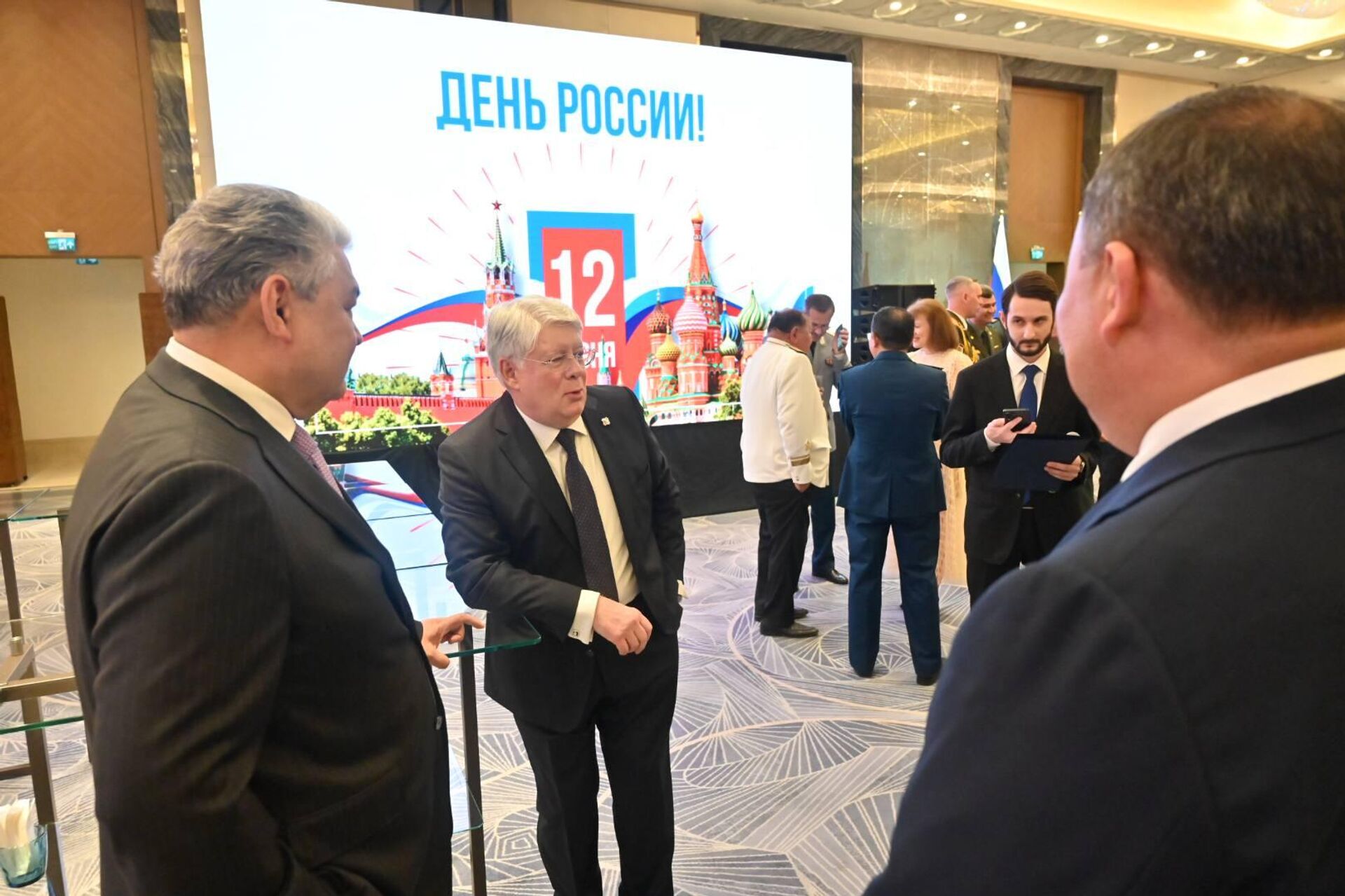 Прием посольства России в Казахстане, посвященный Дню России Прием посольства России в Казахстане, посвященный Дню России - Sputnik Казахстан, 1920, 15.06.2026