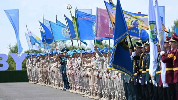 Международный военно-патриотический сбор молодежи Айбын - Sputnik Казахстан