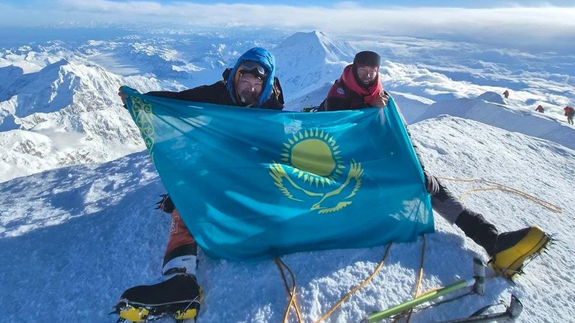 Группа казахстанских альпинистов Центра горной подготовки Сил специальных операций покорила высочайшую гору Северной Америки – Денали Группа казахстанских альпинистов Центра горной подготовки Сил специальных операций покорила высочайшую гору Северной Америки – Денали - Sputnik Казахстан, 1920, 23.06.2026