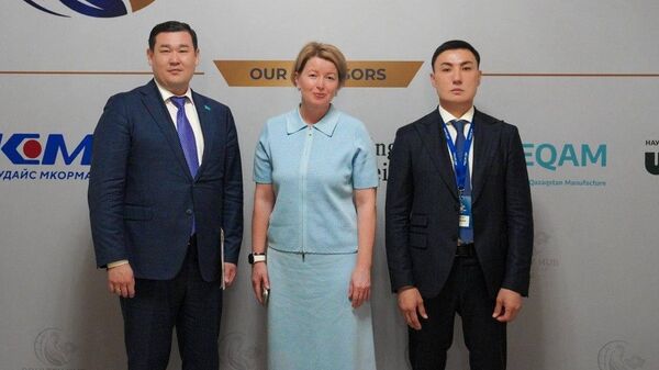 Вице-министр сельского хозяйства Казахстана Азат Султанов на XIII Международном форуме птицеводов в Астане - Sputnik Казахстан
