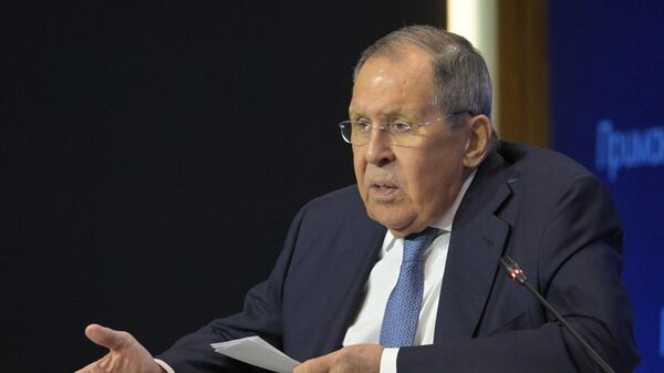Глава МИД РФ С. Лавров выступил на форуме Примаковские чтения - Sputnik Казахстан
