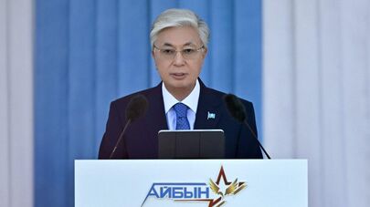 Токаев выступил на ХІI международном военно-патриотическом сборе молодежи "Айбын"