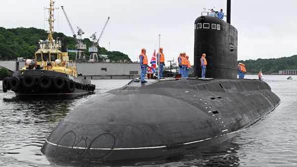 Подлодка Магадан прибыла во Владивосток, архивное фото - Sputnik Казахстан